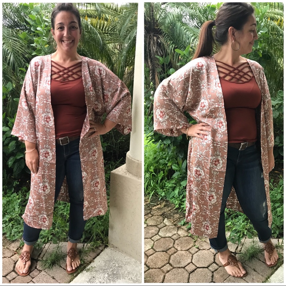 Mauve Mix Kimono